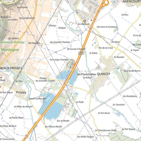 Plan cartographique de Plan d'eau de Saule Guillaume
