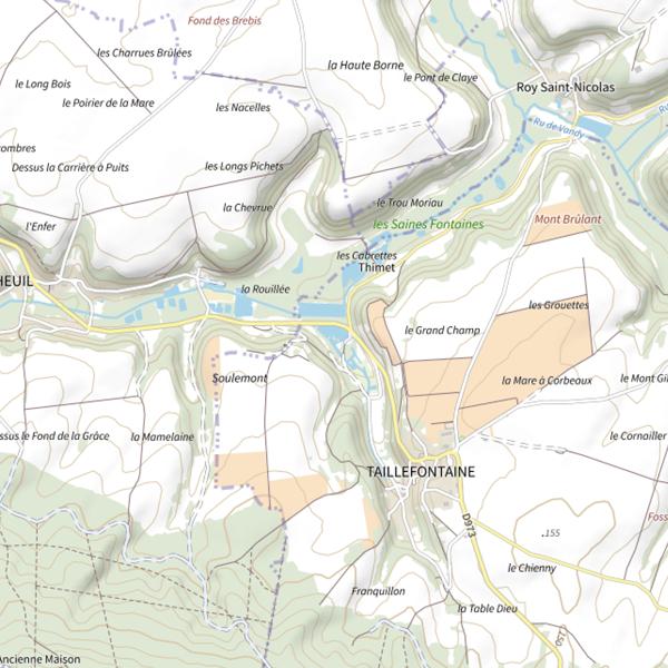 Plan cartographique de Plan d'Eau de Soulemont