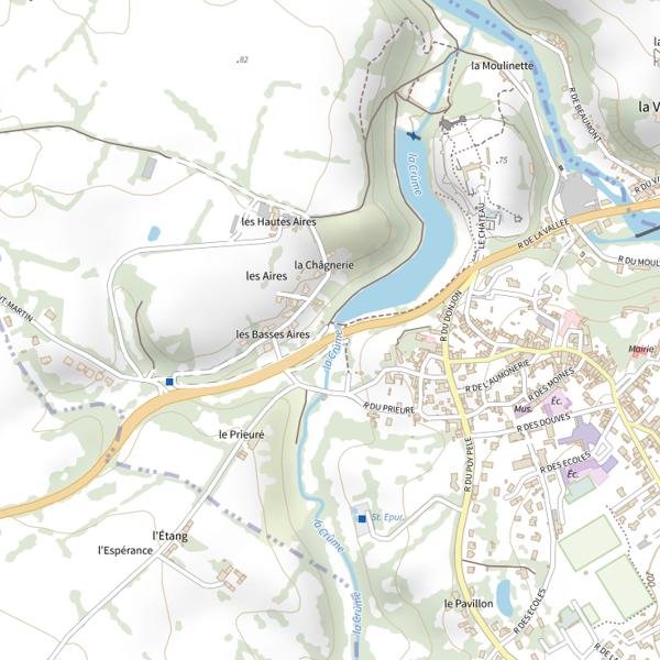 Plan cartographique de Plan d'eau de Tiffauges