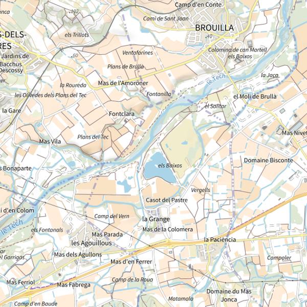 Plan cartographique de Plan d’eau de Villelongue-dels-Monts