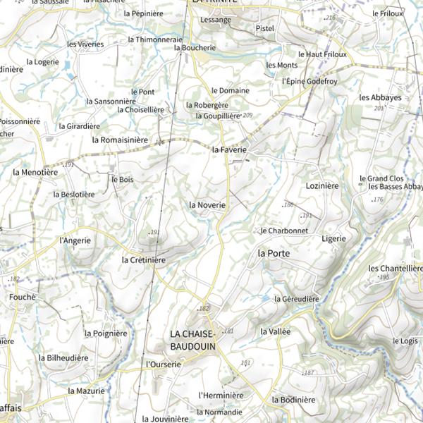 Plan cartographique de Plan d'eau de Viviers