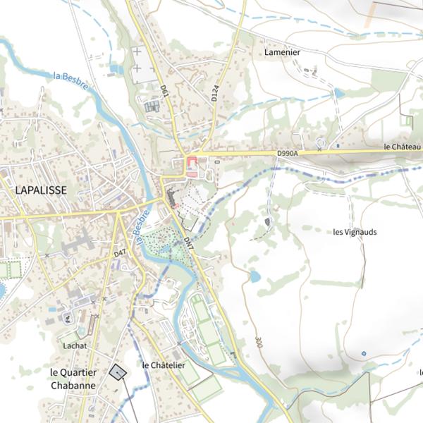 Plan cartographique de Plan d'Eau des Acacias