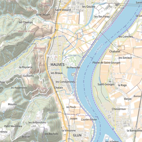 Plan cartographique de Plan d'eau des Pierrelles