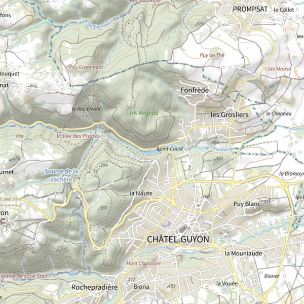 Plan cartographique de Plan d'Eau des Prades
