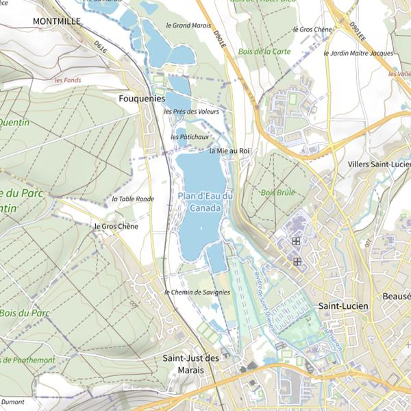 Plan cartographique de Plan d'eau du Canada