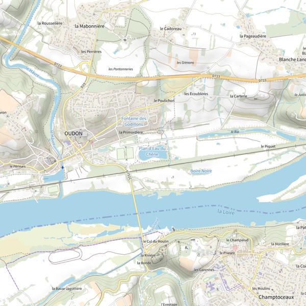 Plan cartographique de Plan d'Eau du Chêne