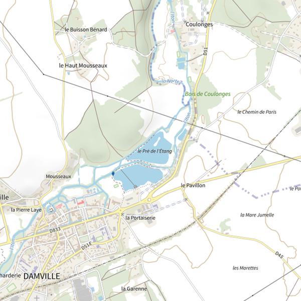 Plan cartographique de Plan d'Eau du Haut Mousseau