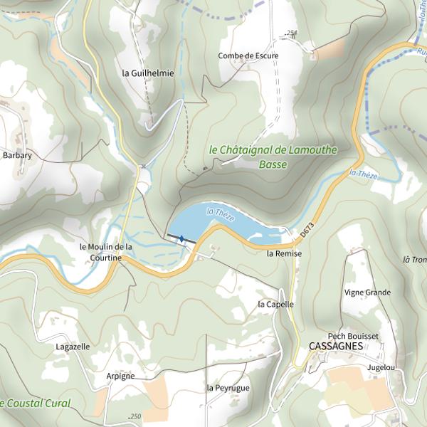 Plan cartographique de Plan d'Eau du Moulin du Mas