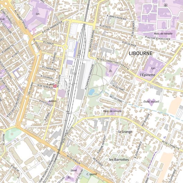 Plan cartographique de Plan d'Eau du Parc de l'Epinette