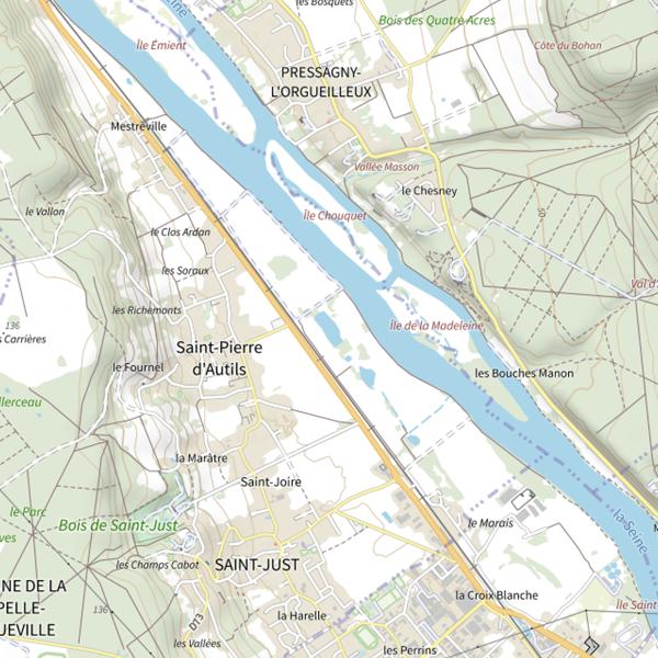 Plan cartographique de Plan d'Eau du Pré Gallet