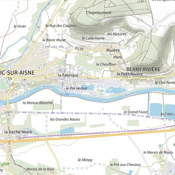 Plan cartographique de Plan d'Eau du Pré Herbot