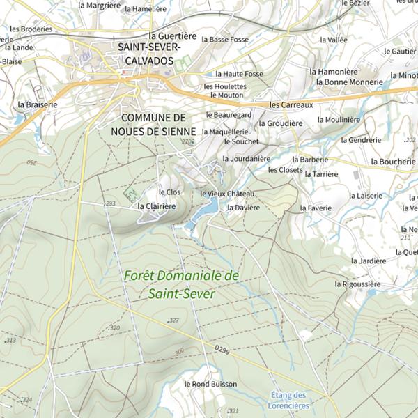 Plan cartographique de Plan d'eau du Vieux Château