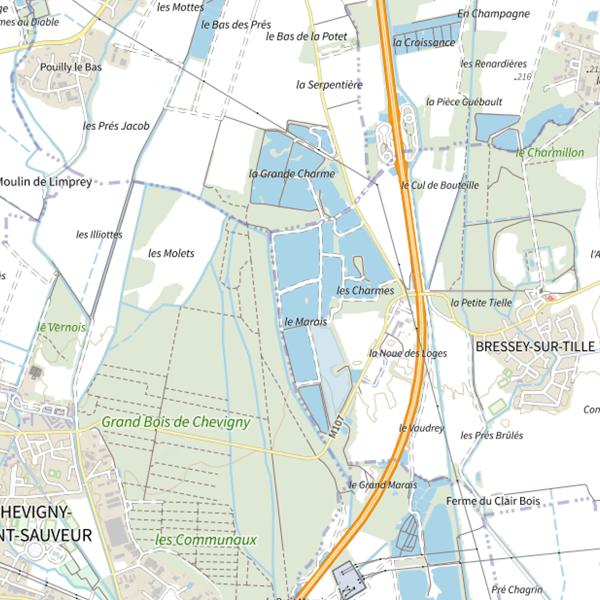 Plan cartographique de Plan d'Eau le Nokillus