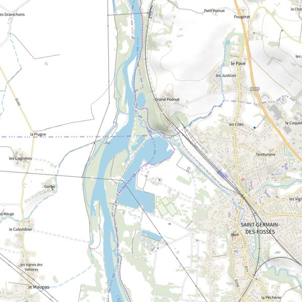 Plan cartographique de Plan d'Eau Marcel Jalicot