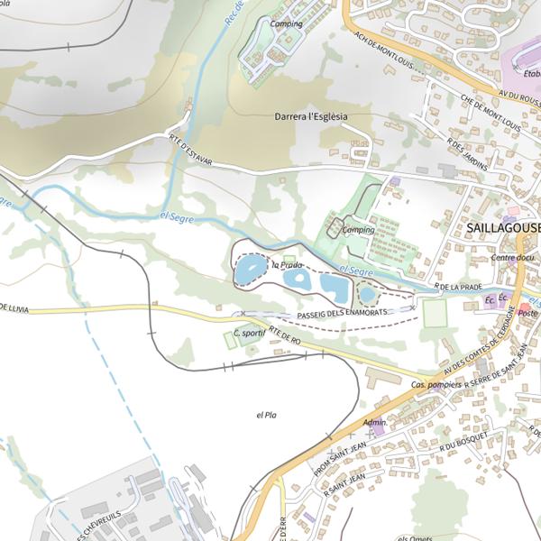 Plan cartographique de Plan d’eau n°4 Saillagouse