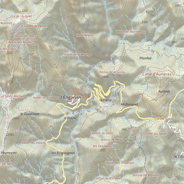 Plan cartographique de Planfae