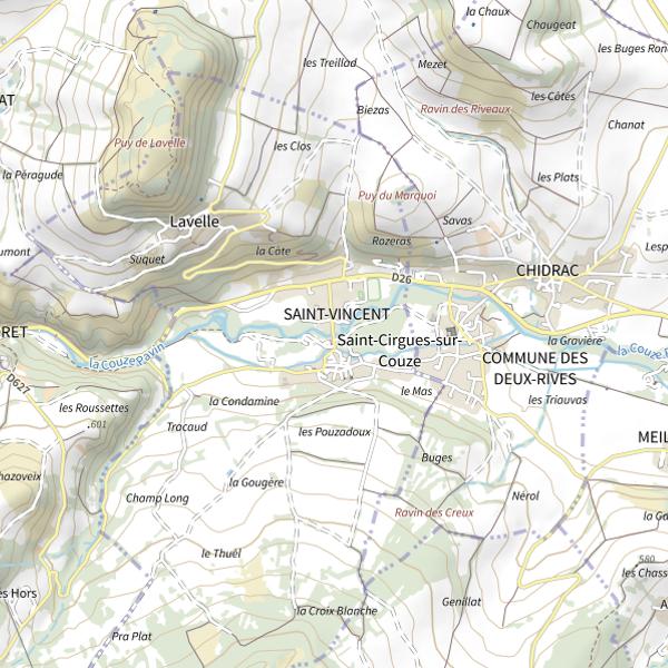 Plan cartographique de PNK H