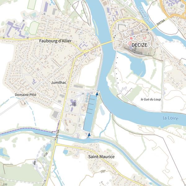 Plan cartographique de Port de Decize