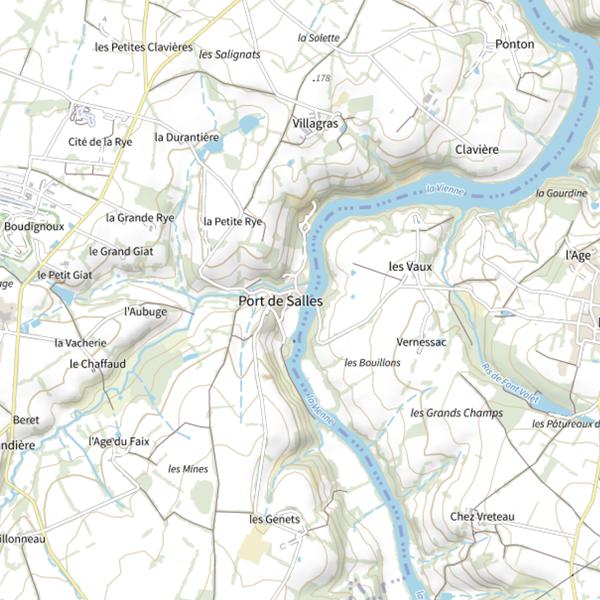 Plan cartographique de Port de Sales (La Grimaulée)