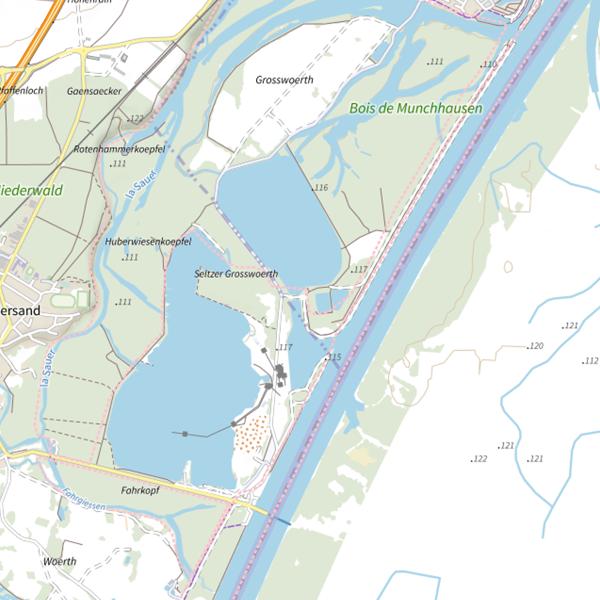 Plan cartographique de Port de Seltz