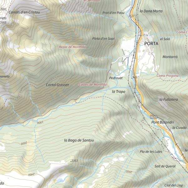 Plan cartographique de Porta