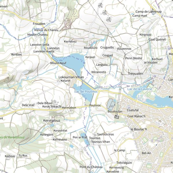 Plan cartographique de Poulinoc