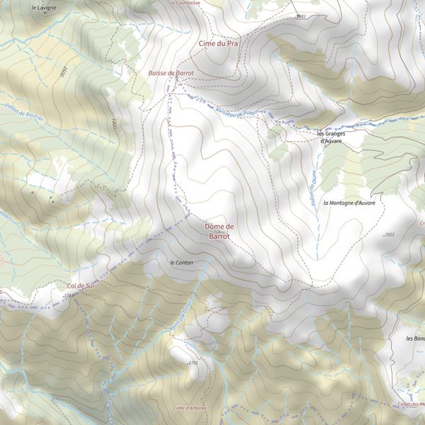 Plan cartographique de Puget Theniers