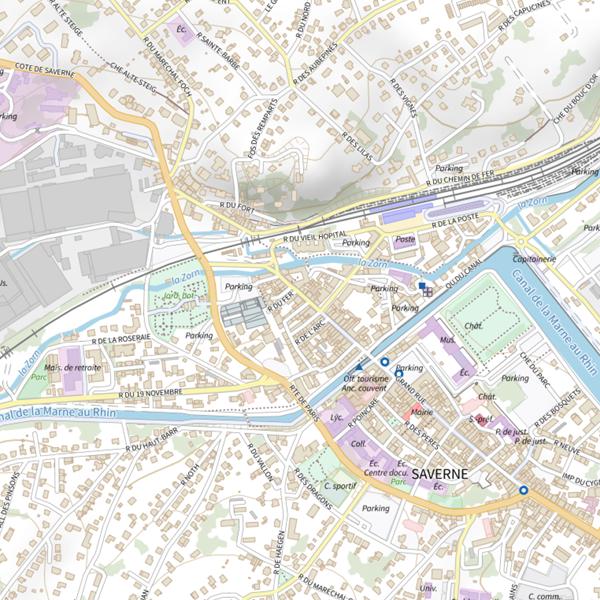 Plan cartographique de Quincaillerie à Saverne - Quincaillerie Actuel