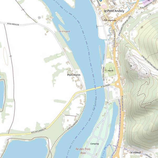 Plan cartographique de Relais de Suzon et Relais de Battellerie