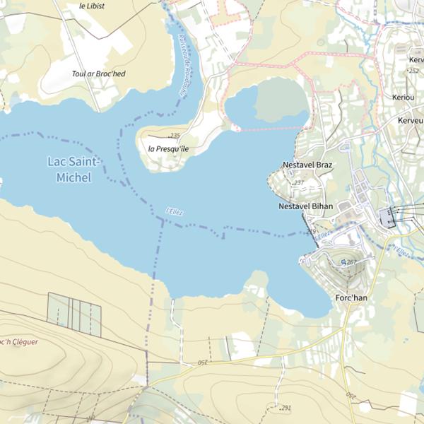 Plan cartographique de Réservoir de Saint-Michel