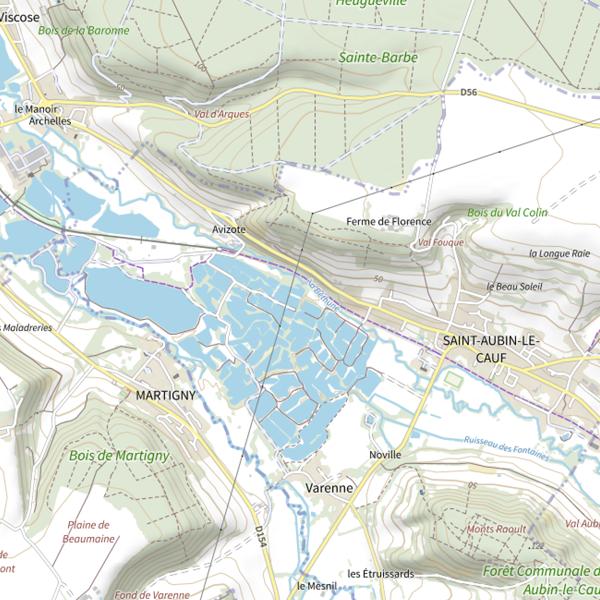 Plan cartographique de Réservoir mouche fédéral