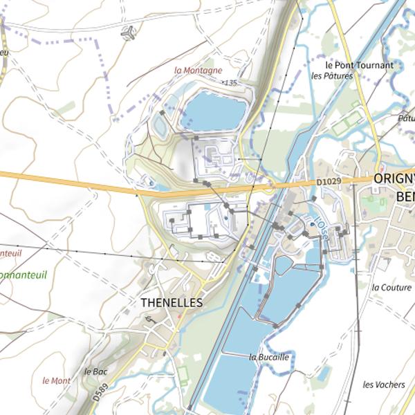 Plan cartographique de Réservoir (Thenelles)