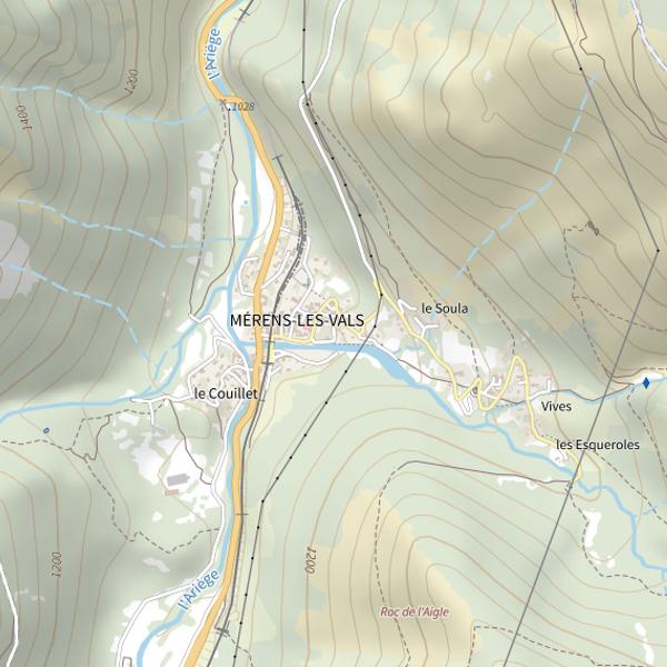 Plan cartographique de Retenue de Présasse