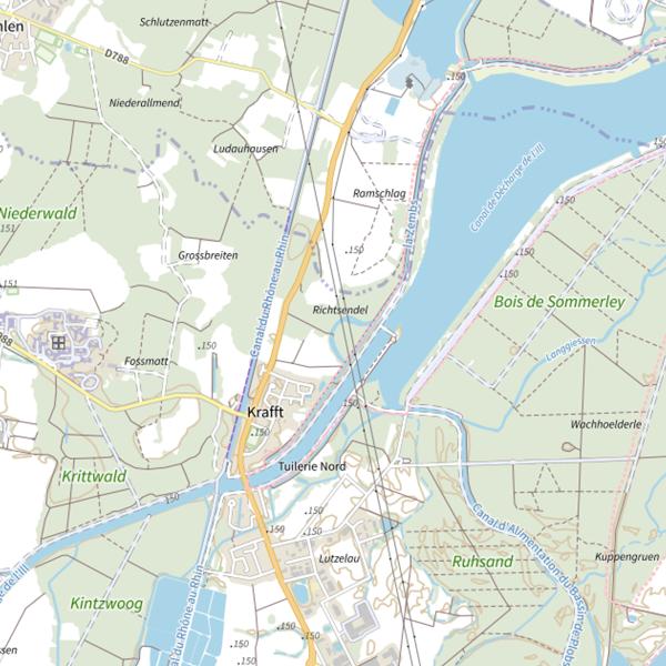 Plan cartographique de Richtsendel