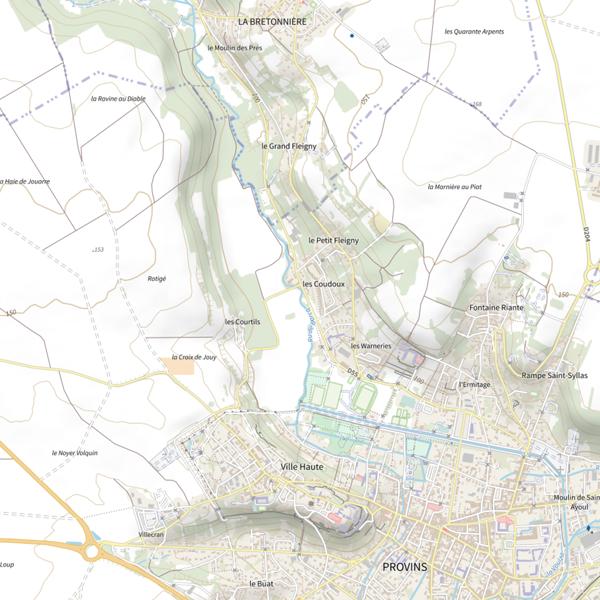 Plan cartographique de Rivière du Durteint