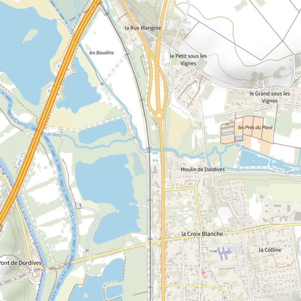 Plan cartographique de Rivière le Betz