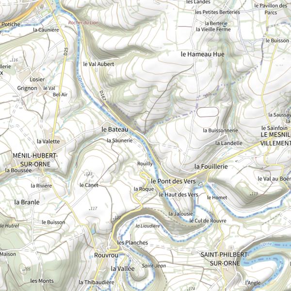 Plan cartographique de Rouilly