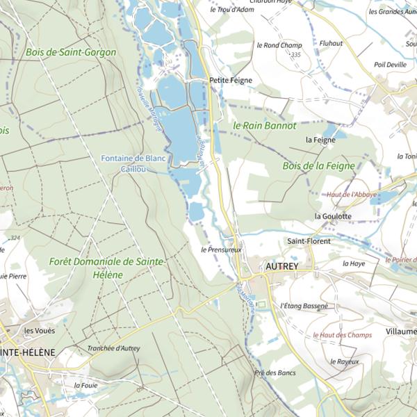 Plan cartographique de Ru Ancienne Mortagne