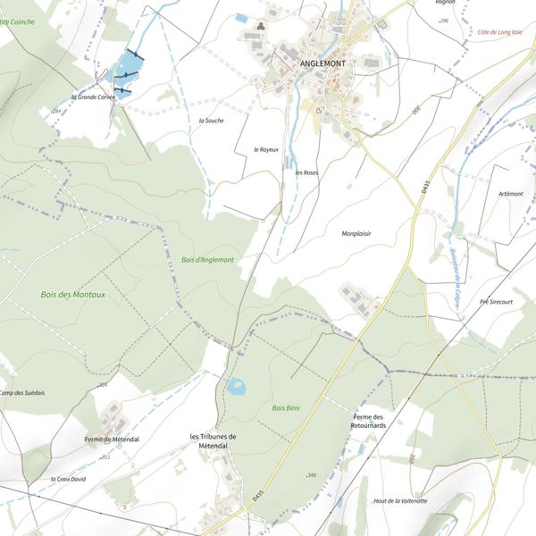 Plan cartographique de Ru d'Anglemont