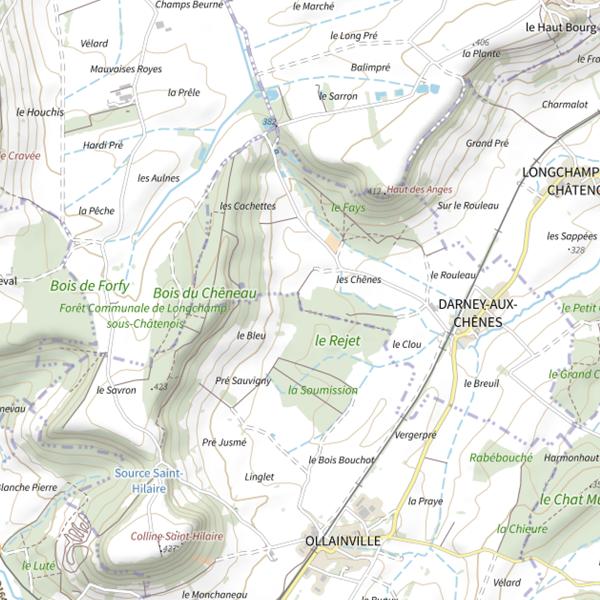 Plan cartographique de Ru de Bassompre