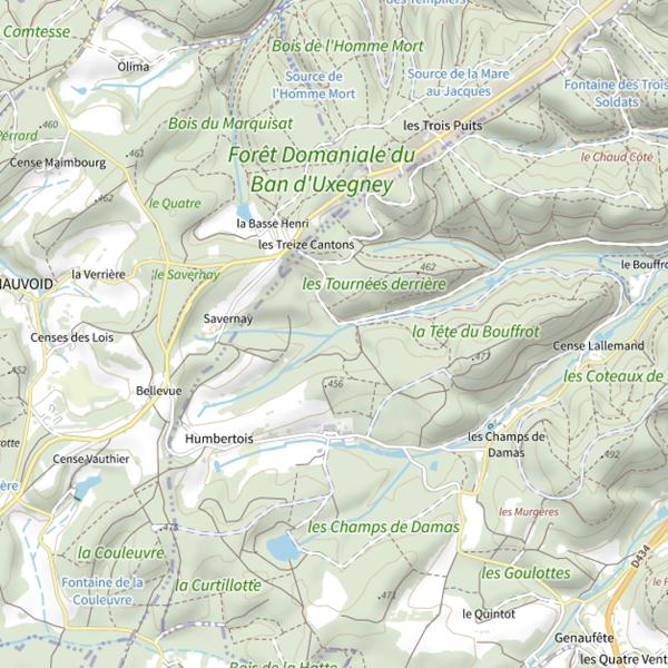 Plan cartographique de Ru de Bertramenil