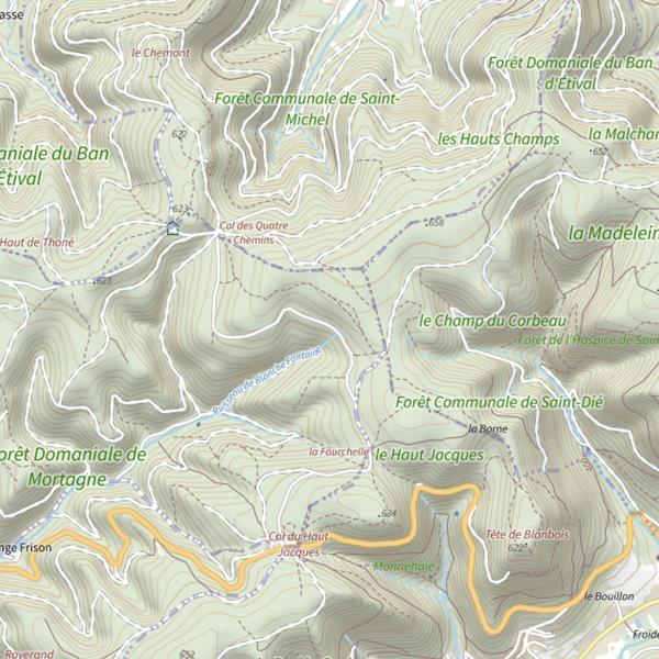 Plan cartographique de Ru de Blanche Fontaine