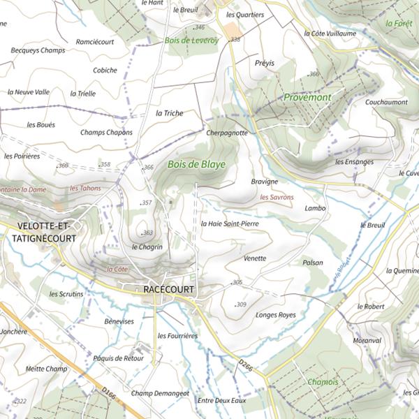 Plan cartographique de Ru de Bobillon