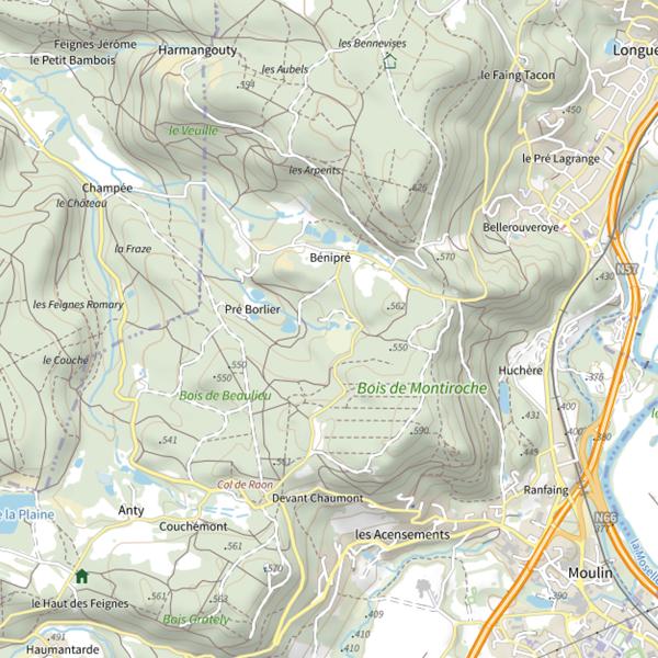 Plan cartographique de Ru de Champee