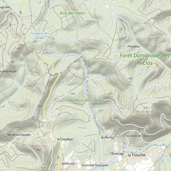Plan cartographique de Ru de Charmois