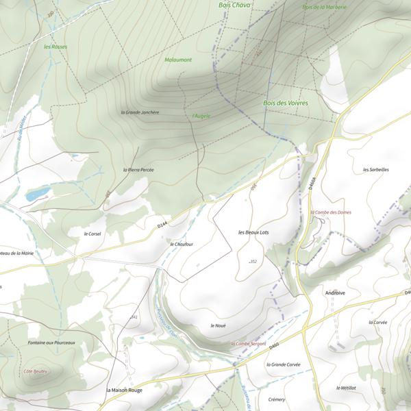 Plan cartographique de Ru de Clan