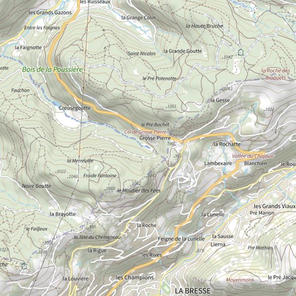 Plan cartographique de Ru de Creusegoutte