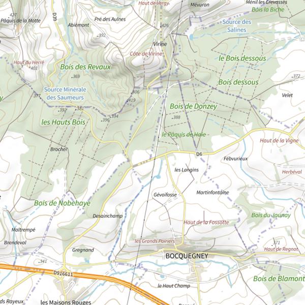 Plan cartographique de Ru de Desainchamp