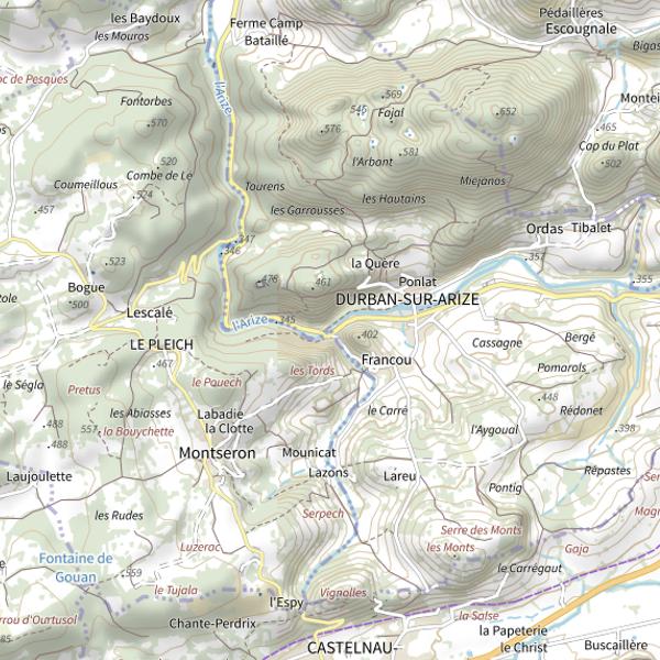Plan cartographique de Ru. de Francou à Durban