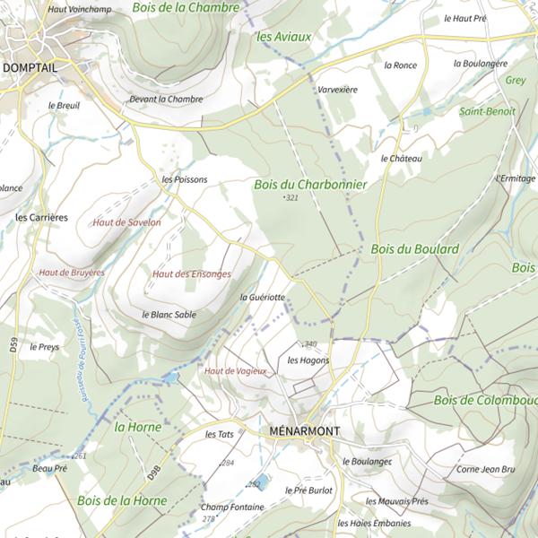 Plan cartographique de Ru de Frouamenil